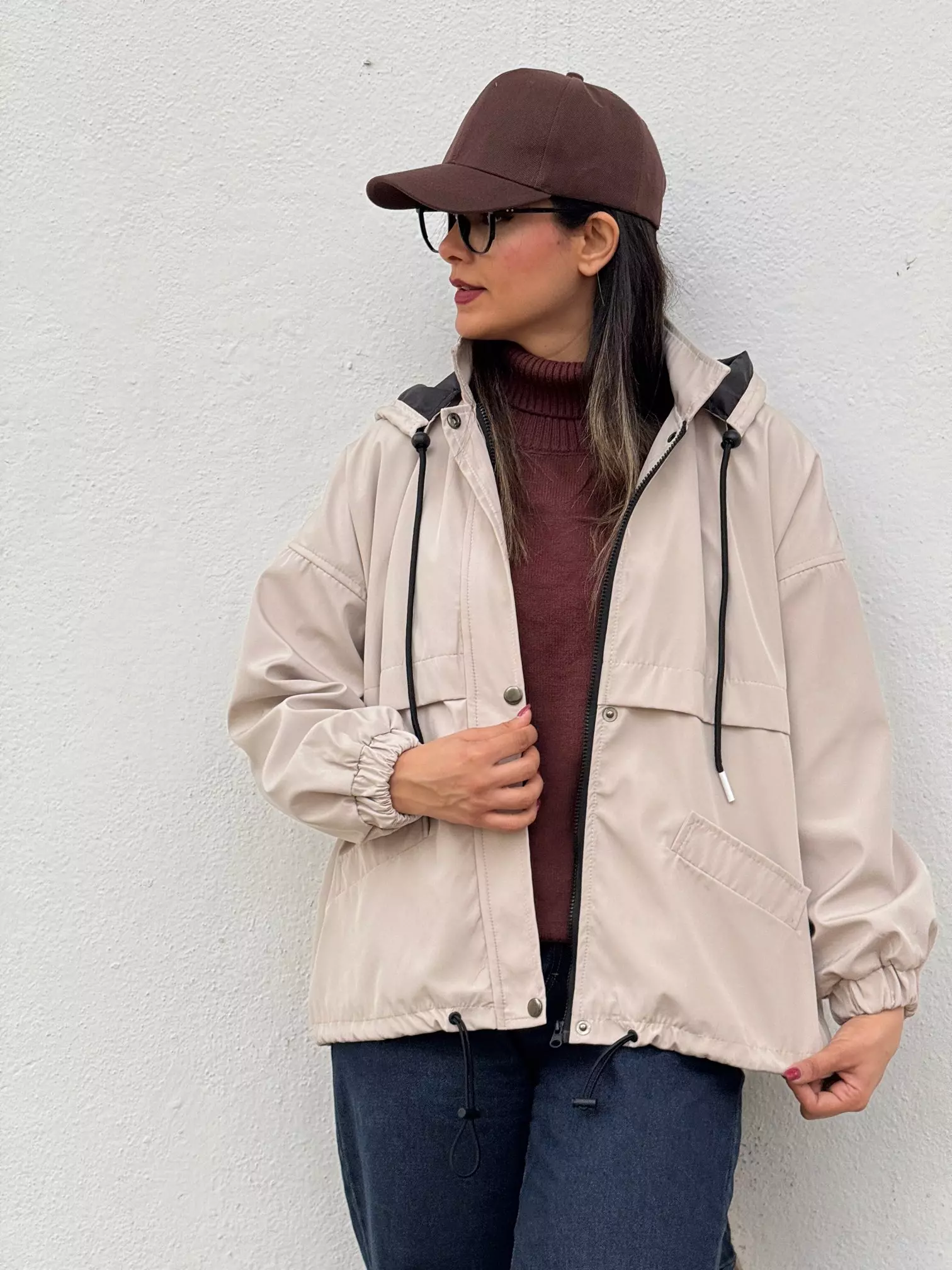 بارونی کلاهدار آستردار ناز